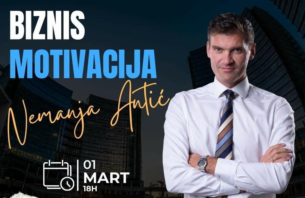 Nemanja Antić – 'Biznis motivacija' samo u paraćinskom RISC-u 1. marta